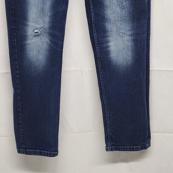 Refinery Republic Mens Jeans 34 X 30 Straight Leg Stretch Distressed Blue - Picture 3 of 16